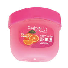Lip Balm vaselina 100% hidratante - Febella Orange