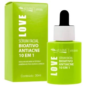 Sérum Facial Bioativo Antiacne 10 em 1 Max Love.