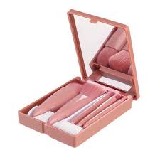 🖌️ Kit de Pincéis Compacto – Nude