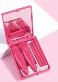 🖌️ Kit de Pincéis Compacto – Rosé