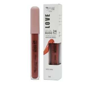 Lip Oil Nude 24 Horas da Max Love Studio,cor 803